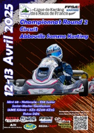 2025-Affiche-LKHdF-2-LR Championnat de Ligue de Karting des Hauts de France – Journée 2 – ABBEVILLE (80)